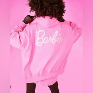 💕NTW Boohoo Barbie full zip OVERSIZED hoodie (reposh)💕